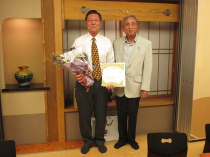 臼井(常務取締役)が定年退職を迎えました。